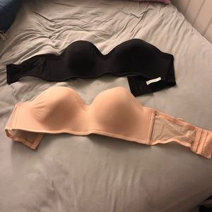 LIVELY Strapless No-wire Bra — black or tan